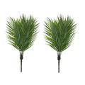 2 Pcs Artificial Plants Wedding Hawaiian Garland Palm Stem Leaves Palm Leaf Greenery Simulation Palm Leaves Imitation Plants Plant Palm Leaf Plastic