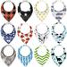 Organic Baby Bandana Bibs for Baby Boy & Girl up to 36 Months - 12 Adjustable Drool Bibs Come in Soft Absorbent Cotton - Baby Bibs for Boy