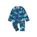 Huakaishijie Baby Boys Rash Guard Long Sleeve Zip-up Shark/Spider Print Swimsuit