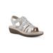 Women's Camryn Casual Sandal by Cliffs in Silver Metallic Suede (Size 6 1/2 M)