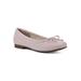 Wide Width Women's Bessy Casual Flat by Cliffs in Pale Pink Smooth (Size 9 W)