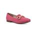 Women's Bestow Casual Flat by Cliffs in Fuchsia Suede Smooth (Size 10 M)