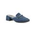 Women's Quin Mule by Cliffs in Blue Denim Fabric (Size 9 1/2 M)