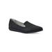 Women's Melodic Casual Flat by Cliffs in Black Nubuck (Size 6 M)