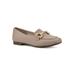 Wide Width Women's Bestow Casual Flat by Cliffs in Natural Smooth (Size 9 1/2 W)