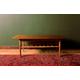 Two Tone Mid-Century Modern Coffee Table / Refinished Coffee Table / Long Coffee Table / Solid Wood Coffee Table