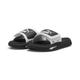 Sandale PUMA "SoftridePro 24 V Slides Erwachsene" Gr. 40.5, schwarz-weiß (white black) Schuhe Puma