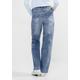 Gerade Jeans CECIL Gr. 30, Länge 28, blau (light blue used wash) Damen Jeans Gerade High Waist