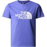 "T-Shirt THE NORTH FACE ""B S/S EASY TEE"" Gr. L (146/152), blau (dopamine blue) Kinder Shirts T-Shirts"
