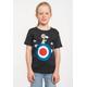 T-Shirt LOGOSHIRT "Snoopy - Target" Gr. 158, grau (dunkelgrau) Mädchen Shirts T-Shirts