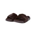 Sandale ROMIKA "Romika Damen RO22Q3-W008-022 Women Fake Fur Slide" Gr. 38, braun (darkbrown) Damen Schuhe Komfortschuhe