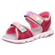 Sandale SUPERFIT "PEBBLES WMS: mittel" Gr. 35, rot (rot, rosa) Kinder Schuhe