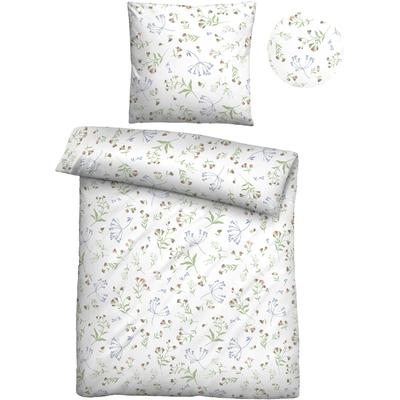 Bettwäsche "Tilda", weiß, B/L: 135cm x 200cm, , Renforcé, B/L: 80cm x 80cm, Renforcu00e9, Obermaterial: 100% Baumwolle, CASTELL - MARKENBETTWÄSCHE, Bettwäsche, hautsympathisch, 100% Baumwolle, Reißverschluss, ganzjährig nutzbar Image