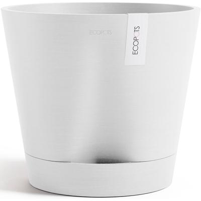 Blumentopf ECOPOTS "Venice 2 30 Weiß", weiß, B:30cm H:27,5cm T:30cm Ø:27,7cm, Kunststoff, Pflanzgefäße, für den Innenbereich Image