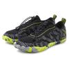 Sneaker JOHN DEVIN "Freizeitschuh", Herren, Gr. 47, schwarz (schwarz, gelb), Obermaterial: 90% Textilmaterial, 10% Lederimitat. Futter: 100% Textilmaterial. Decksohle: 100% Textilmaterial. Laufsohle: 100% Synthetik, meliert, kontrastfarbene Details,...