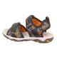 Sandale SUPERFIT "MIKE" Gr. 33, grau (grau, orange) Kinder Schuhe Sommerschuh, Klettschuh, Outdoorschuh, mit Klettverschlüssen