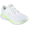 Sneaker SKECHERS "SKECH-LITE PRO-STUNNING STEPS", Damen, Gr. 41, bunt (weiß, limette), Textil, Synthetik, sportlich, Schuhe, Freizeitschuh, Halbschuh, Schnürschuh mit Air-Cooled Memory Foam, Topseller
