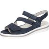 Keilsandalette WALDLÄUFER "Hakura", Damen, Gr. 6 (39), blau (dunkelblau), Nubukleder, klassisch, Schuhe, Sommerschuh, Sandale, Keilabsatz, in bequemer Schuhweite H