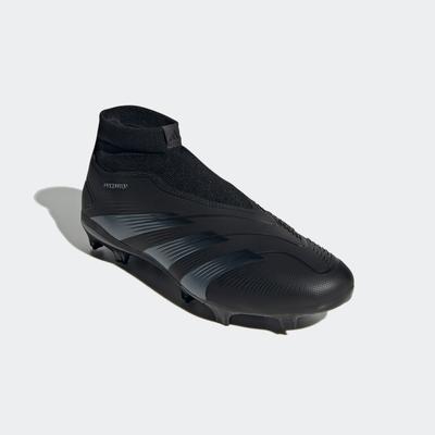 Fußballschuh ADIDAS PERFORMANCE "PREDATOR LEAGUE LACELESS FG" Gr. 40, schwarz (core black / carbon core black) Schuhe