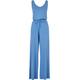 Jumpsuit URBAN CLASSICS "Damen Ladies Long Sleevless Modal Jumpsuit" Gr. XXL, US-Größen, blau (horizonblue) Damen Overalls