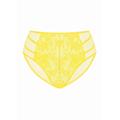 HSIA Spring Romance High-Rise Floral Lacy Panty-Comfort in Style - XL / Bright Yellow