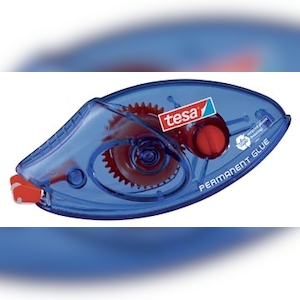 Tesa Kleberoller permanent ecoLogo®, Einwegroller, 8,5 m x 8,4 mm Image