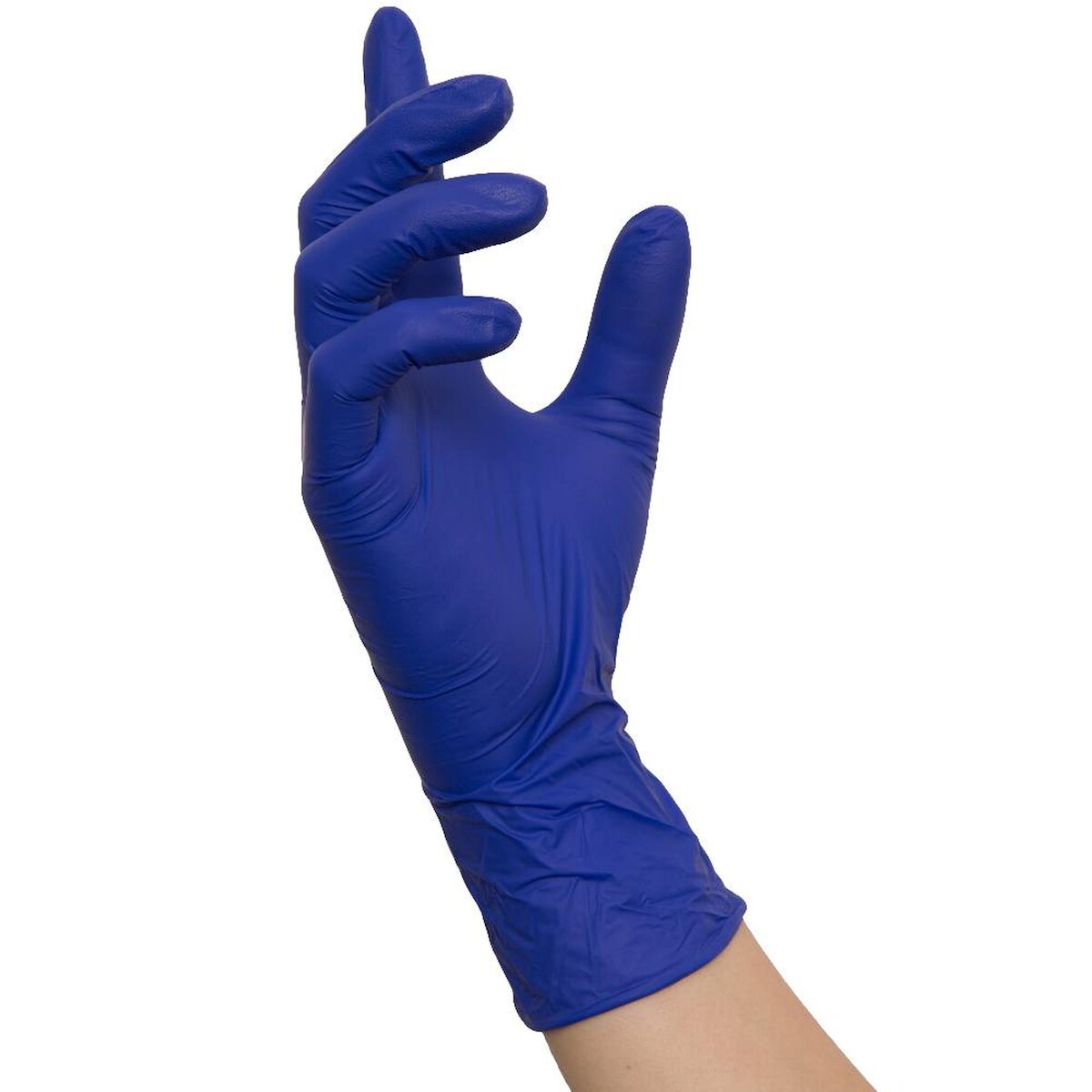 MCD Medical Care Dental GmbH 1000 Nitras INDIGO WAVE Nitrilhandschuhe | Gr. S | blau | Einweghandschuhe Image