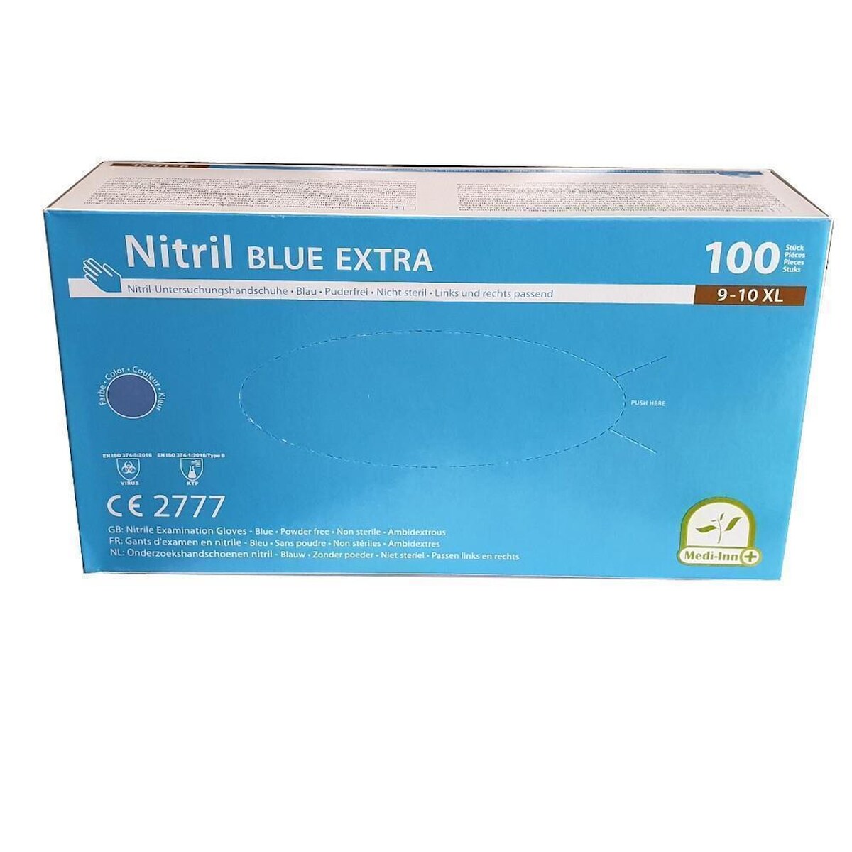 BodyProducts Medi-Inn Nitril Blue Extra - blau - puderfrei - Gr. S - 1000 Einmalhandschuhe Image