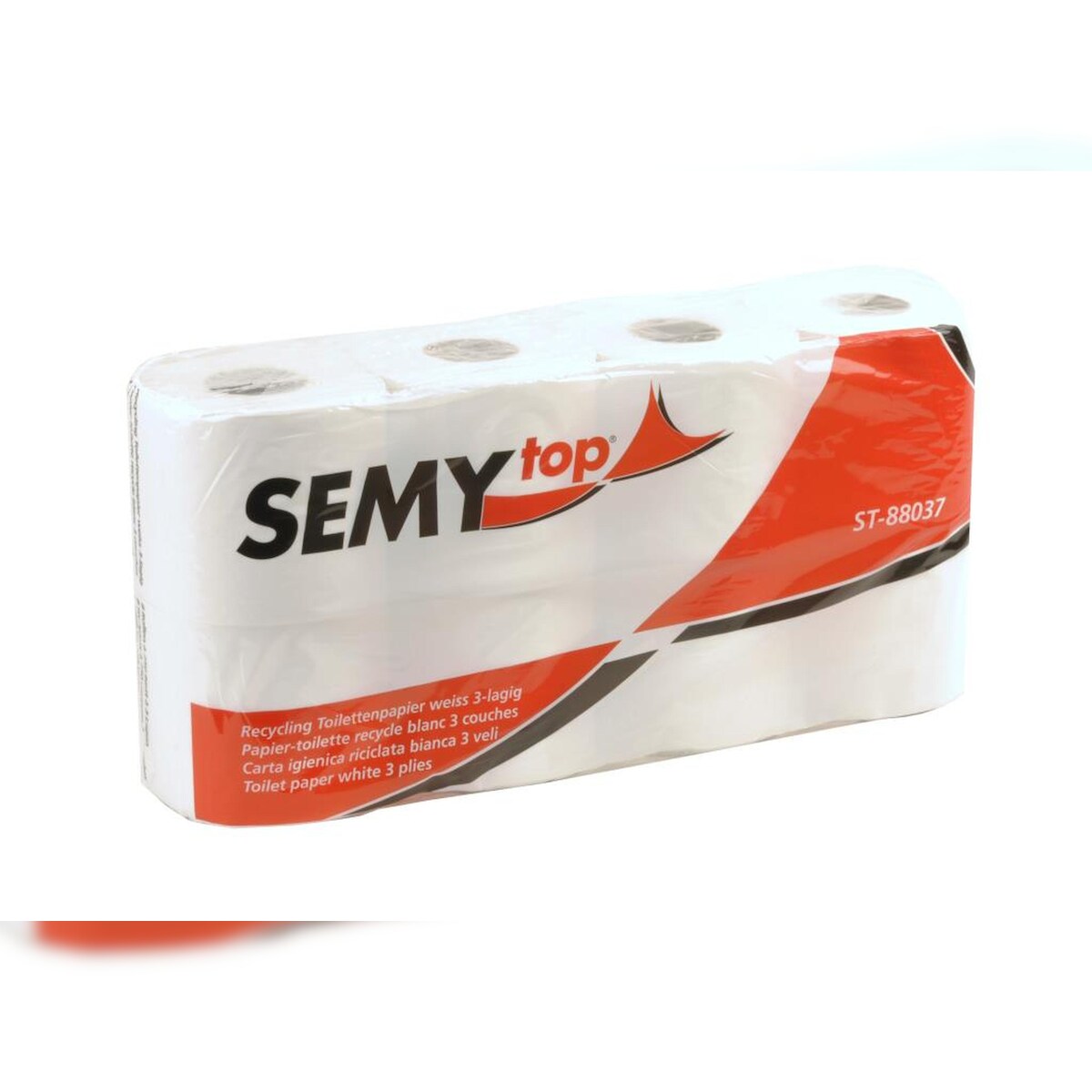 Plock GmbH Toilettenpapier SEMYtop - 3-lagig- weiß - 56 Rollen - recycling Image