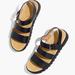 Madewell Shoes | Madewell The Addie Sandal Strappy Molded Footbed Sz 5 | Color: Black | Size: 5