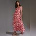 Anthropologie Dresses | Anthropologie Vineet Bahl Tiered Ruffle Maxi Dress Size 14 | Color: Orange/Red | Size: 14