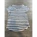 American Eagle Outfitters Tops | American Eagle Aerie Womens Real Soft Tee Size Xs Short Sleeve Striped Bluewhite | Color: Blue/White | Size: Xs