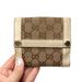 Gucci Bags | Authentic Gucci Vintage Gg Guccisima Tan Canvas & Beige White Leather Wallet | Color: Cream/Tan | Size: Os