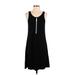 Kensie Casual Dress - Mini Scoop Neck Sleeveless: Black Print Dresses - Women's Size Small