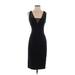 Versace Casual Dress - Midi Plunge Sleeveless: Black Print Dresses - Women's Size 38