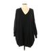 Lulus Casual Dress - Sweater Dress: Black Dresses - Women's Size X-Small