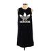 Adidas Active Dress - Shift: Black Graphic Activewear - Women's Size Small