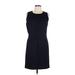 Ted Baker London Cocktail Dress - Sheath Crew Neck Sleeveless: Blue Print Dresses - Women's Size 10