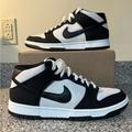 Nike Shoes | Nike Dunk Mid Black Canvas Men’s Shoes Black/White Panda Dv0830-102 Size 9.5 New | Color: Black/White | Size: 9.5