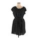 LC Lauren Conrad Casual Dress - A-Line Scoop Neck Short sleeves: Black Dresses - Women's Size 2X-Large