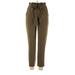 Simplee Casual Pants - High Rise: Green Bottoms - Women's Size Large