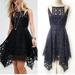 Free People Dresses | Free People Black Lace Dress | Color: Black | Size: 0