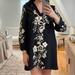 Zara Dresses | Floral Zara Dress | Color: Black/White | Size: Xs