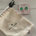 Kate Spade Jewelry | Kate Spade Emerald Green Studs | Color: Gold/Green | Size: Os