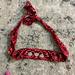 American Eagle Outfitters Jewelry | American Eagle Red Bandana Choker Necklace | Color: Red | Size: Os
