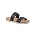 Women's Thrilled Casual Sandal by Cliffs in Black Burnished Smooth (Size 7 1/2 M)