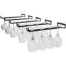 Hanging Glass Rack - Wine Glass Rack with 5 Rails for 13-18 Glasses, 30cm5cm2cm