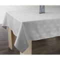 Nappe Anti-taches Damassée Gris perle - Rectangle 150 x 200 cm