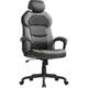 Songmics - Chaise de Bureau, Fauteuil Gaming, Réglable en Hauteur, Surface en pu et Coton-Lin,