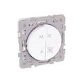 Eur Ohm - Interrupteur vmc 2 vitesses + interrupteur marche/arrêt - Blanc - square reno
